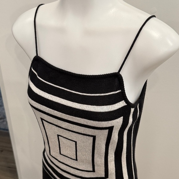 Boy London G Large Knit Black and White Women's Tank Camisole - Picture 2 of 8
